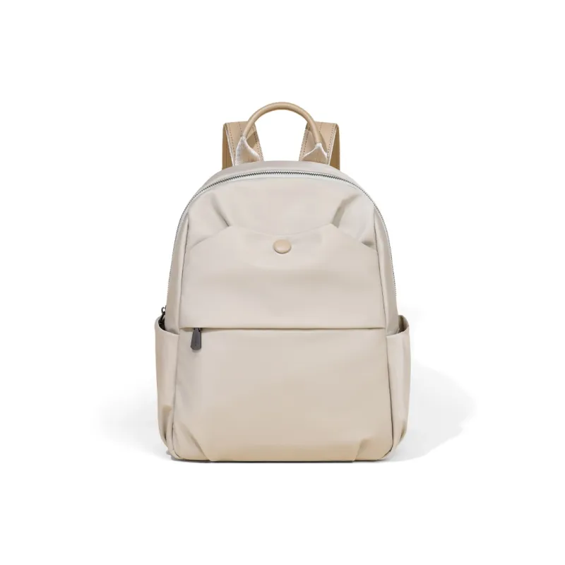 COMELY Fabric Travel Backpack Medium Size Women's Apricot-1