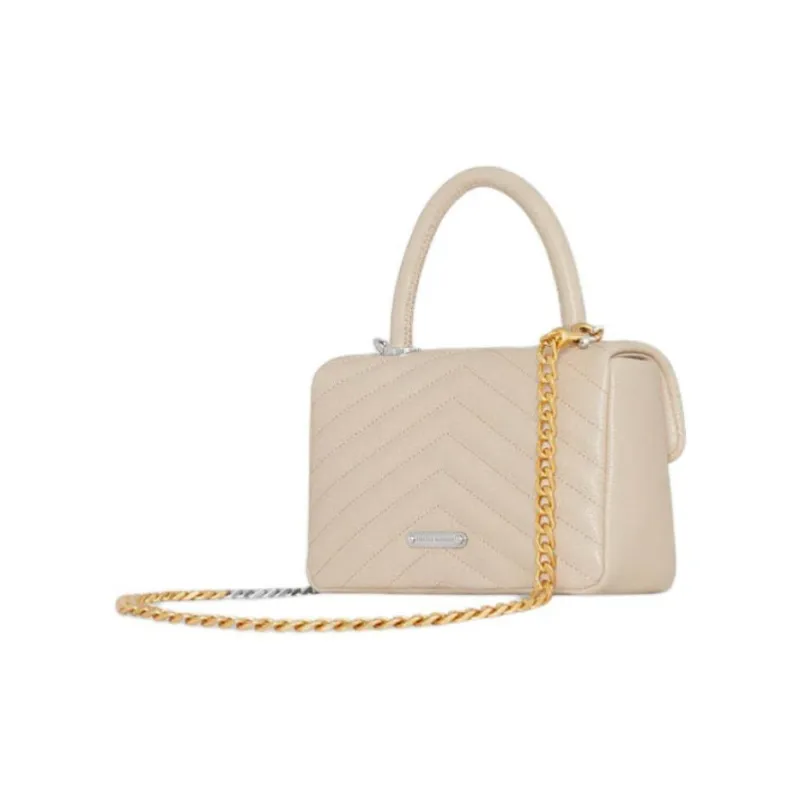 REBECCA MINKOFF Edie Quilted Leather Satchel Bag-1