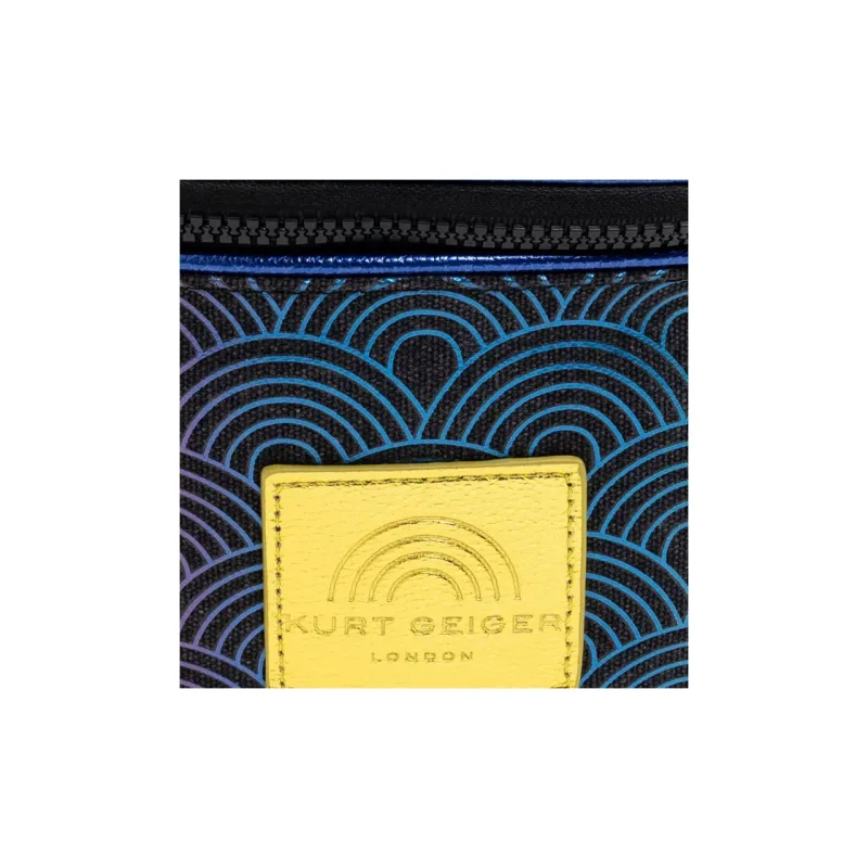 Kurt Geiger London Fabric With Leather Fanny Pack Unisex Black & Multicolor-4