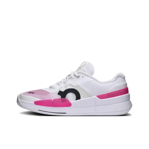 On THE ROGER Pro 2 Tennis Shoes Men Low-Top White/Pink