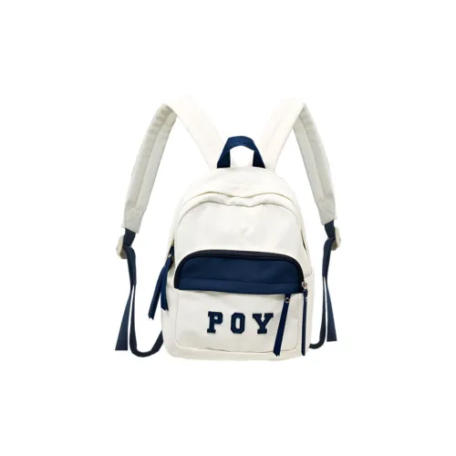 POY Backpacks White With Blue