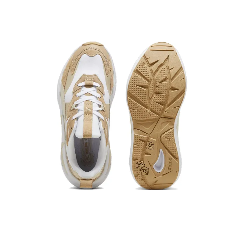 PUMA Spina NITRO™ PRM Cushioning, Slip Resistant, And Abrasion Resistant Low Top Casual Shoes Women's White Brown-3