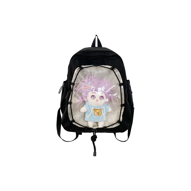 S.REPHEN Nylon Backpack Regular Unisex Beige/Black/Navy Blue/Pink-2