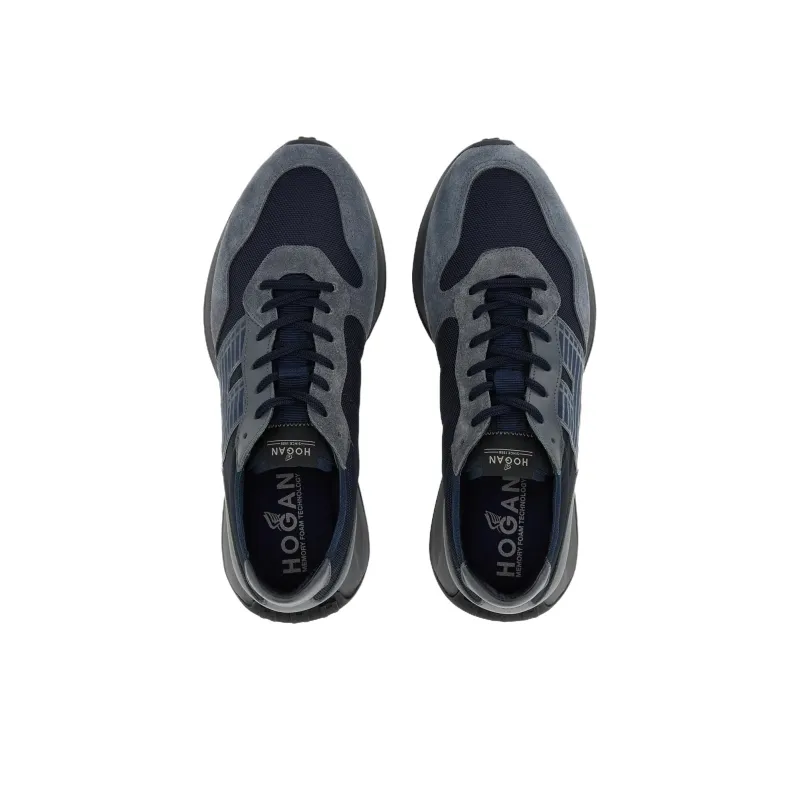 HOGAN H601 Low-Top Casual Shoes Men's Blue-4