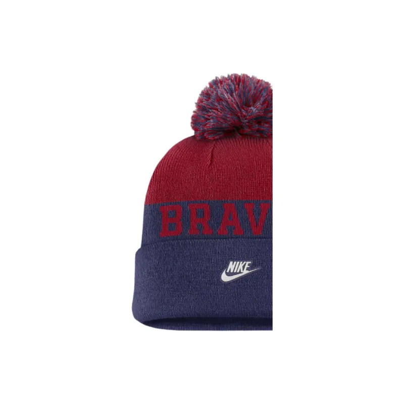 Nike Atlanta Braves Rewind Peak Men's Nike Mlb Cuffed Pom Beanie-2