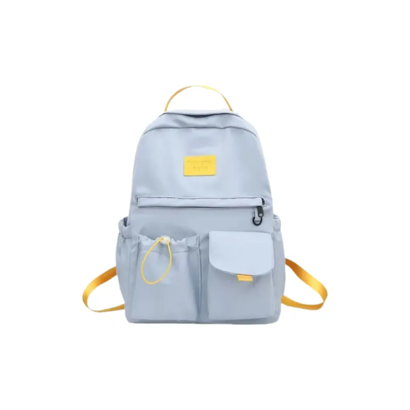 Cwatcun Nylon Backpack Regular Unisex Black/White/Pink/Blue-13