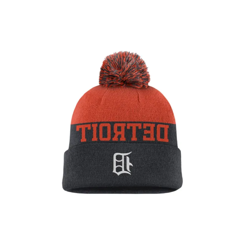 Nike Detroit Tigers Rewind Peak Men's Nike Mlb Cuffed Pom Beanie-1