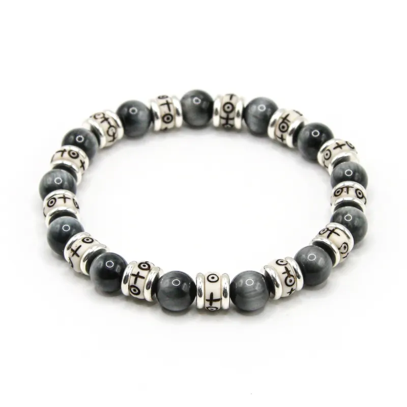 DRAGON LI Hawk's Eye Stone Bracelets Unisex-4