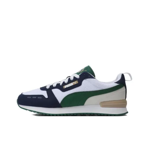 PUMA R78 Anti-Slip Wear-Resistant Low-Top Casual Shoes Unisex Blue White Green
