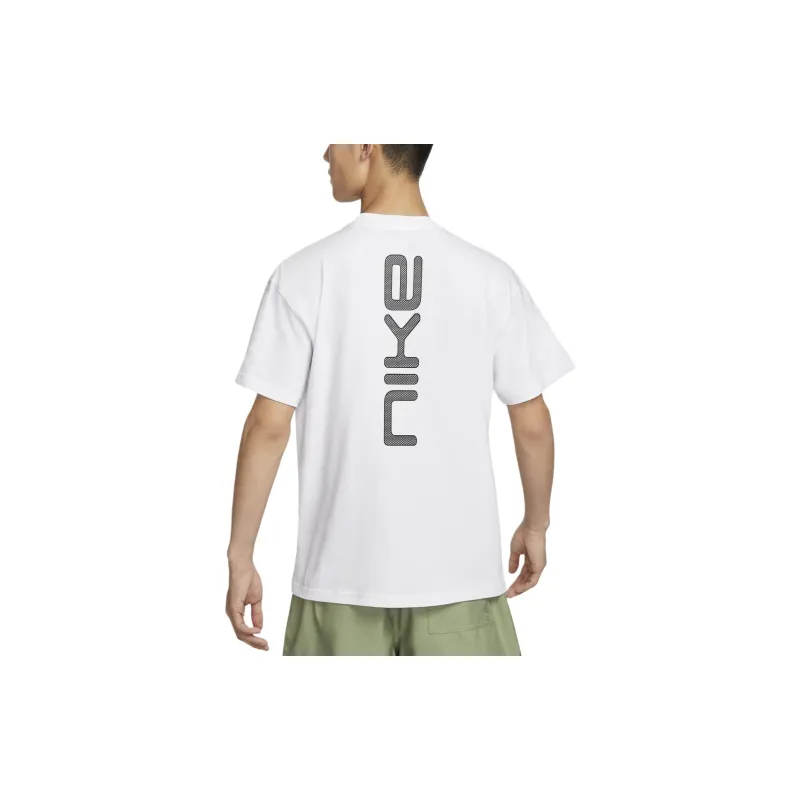 Nike Drop Shoulder Sleeve T-Shirt Men's White-1