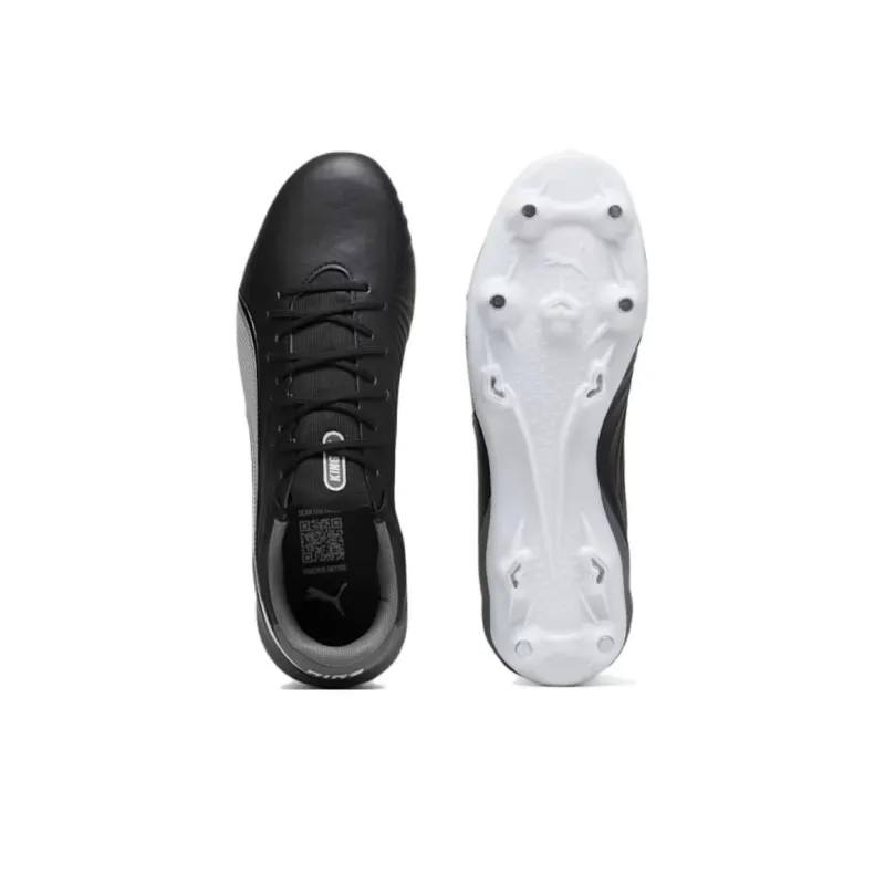 PUMA King MG Rubber Short Studs SG Metal Long Studs Anti-Slip And Wear-Resistant Support Soccer Shoes Men's Black-3