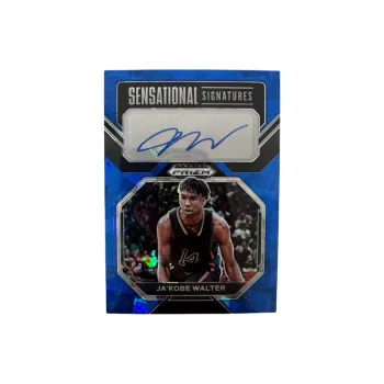 PANINI Ja'Kobe Walter 2023 Prizm Ja'Kobe Walter Signature 35/75, Blue Fold, Card Pass Sports Cards 1 Pc