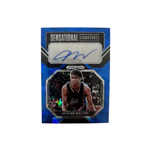 PANINI Ja'Kobe Walter 2023 Prizm Ja'Kobe Walter Signature 35/75, Blue Fold, Card Pass Sports Cards 1 Pc