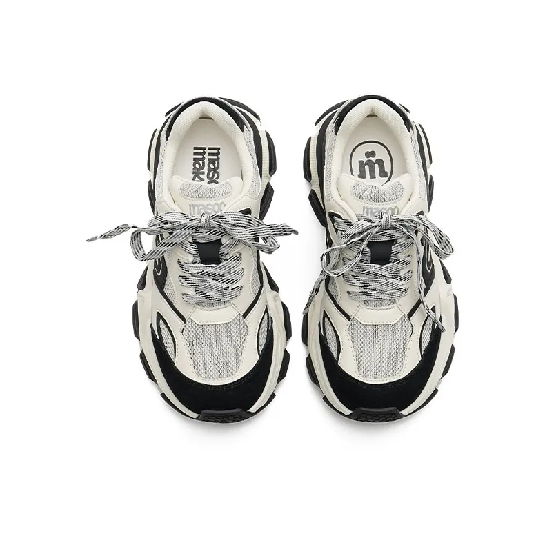 MASOOMAKE Breathable Height Increasing Low Top Chunky Sneakers Women's-11