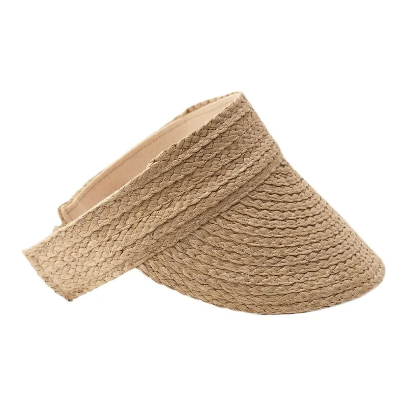 ZARA Paper Pulp Sun Protection Hats Women's Brown-2