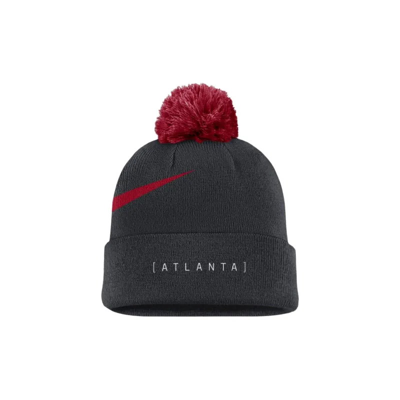 Nike Atlanta Braves Peak Men's Nike Mlb Cuffed Pom Beanie-1