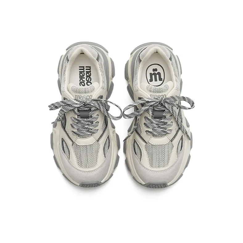 MASOOMAKE Breathable Height Increasing Low Top Chunky Sneakers Women's-4