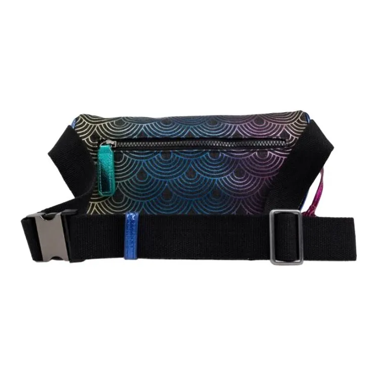 Kurt Geiger London Fabric With Leather Fanny Pack Unisex Black & Multicolor-2