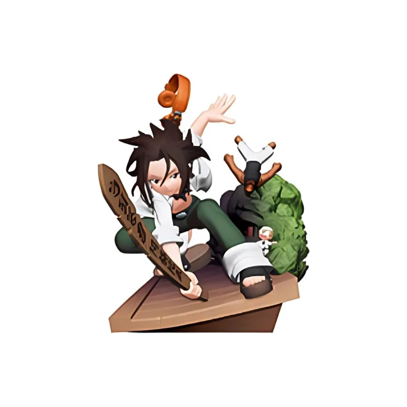 MegaHouse Yoh Asakura Little One 3D Effect Scenario Collection Scale Figures 8cm-2
