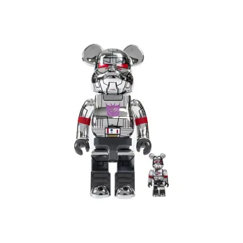 BE@RBRICK Bait X Medicom Transformers Megatron Silver