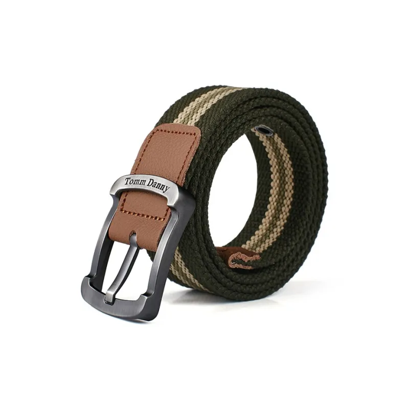 Mulinsen Youth Students Button Down Canvas Belt Unisex Width 3.6cm-6