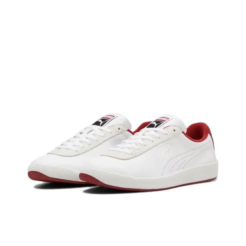 PUMA Star OG Anti Slip Wear Resistant Low Top Skateboard Shoes Unisex White Red-2