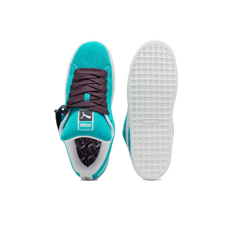 PUMA Suede Slip Resistant, Abrasion Resistant, Breathable Low Top Skateboard Shoes Men's Green-3