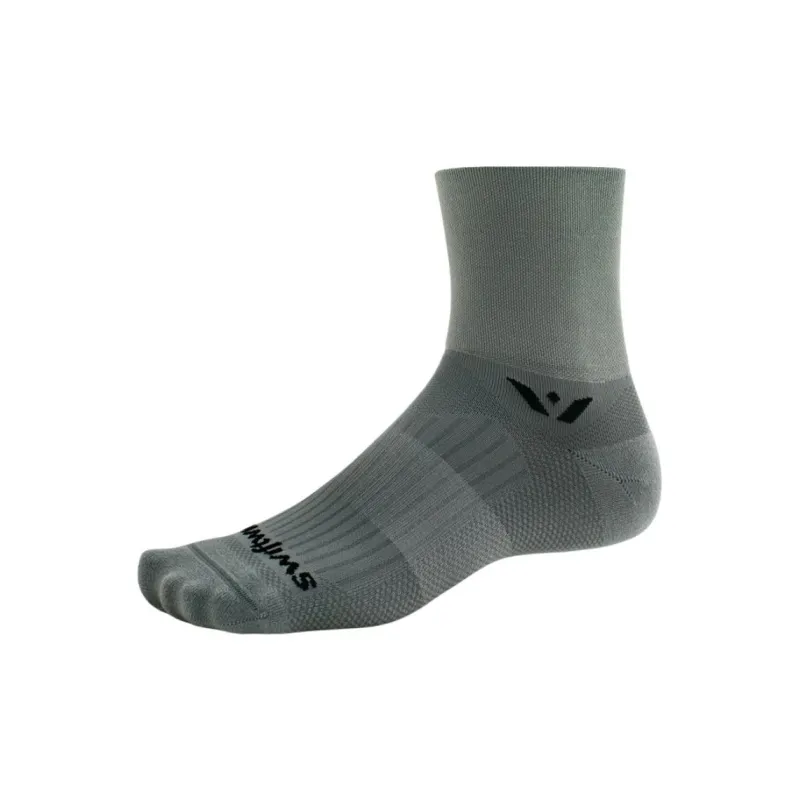 Swiftwick ASPIRE FOUR Ankle Socks Women's 1 Pack Gray-0