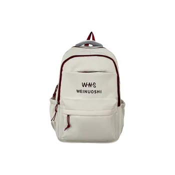 DCLOUD Nylon Backpack Regular Women's White&Red/Blue/Red/Black