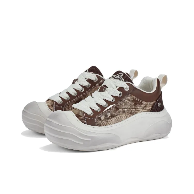 FAIRWHALE Canvas Shoes Men's Knight Black/Ironhide Brown-4