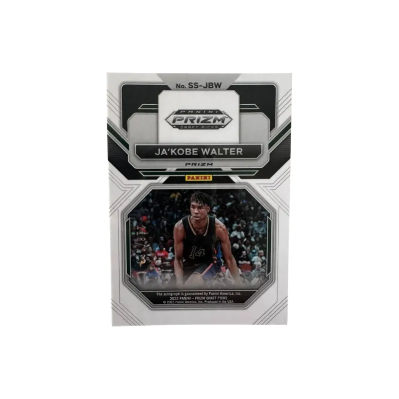 PANINI 2023 Prizm Ja'Kobe Walter Djakoby Walter, Signature 118/125, Red, Card Pass. Sports Cards 1 Pc-1