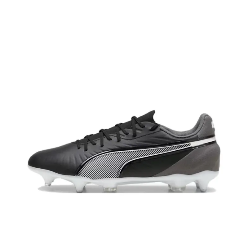 PUMA King MG Rubber Short Studs SG Metal Long Studs Anti-Slip And Wear-Resistant Support Soccer Shoes Men's Black-0