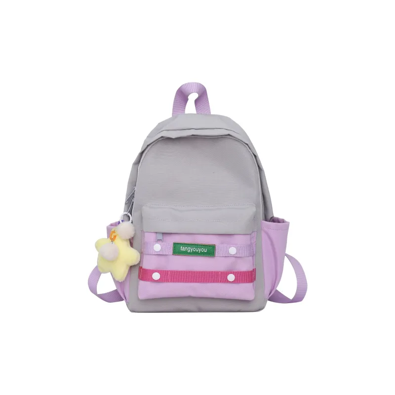 KAKAXI Nylon Backpack Unisex Black/Green/Gray/Purple/Pink/Yellow/Orange-6