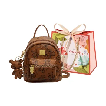 Cwatcun PU Backpack Regular Women's Brown/Pink/White/Black
