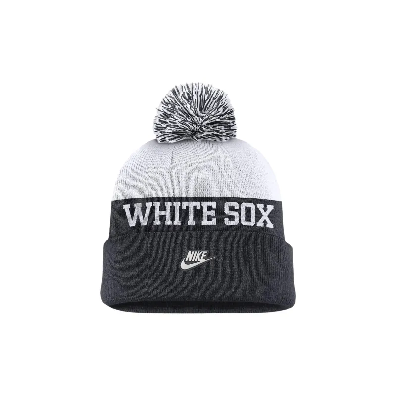 Nike Chicago White Sox Rewind Peak Men's Nike Mlb Cuffed Pom Beanie-1