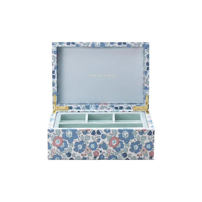 SOPHIE BILLE BRAHE Libetti Fabric Jewelry Boxes Unisex Navy Blue-0