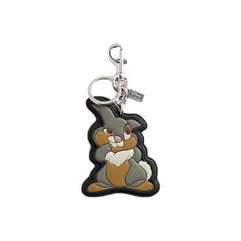 COACH Disney, Collaboration Bag Charm Leather Bag Charm Bag Merch Women's Gray