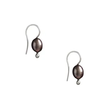 Sophie Buhai Pearl Stud Earrings Women's Black Pearl