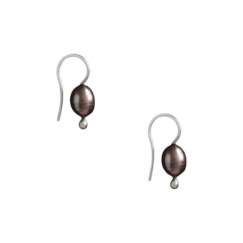 Sophie Buhai Pearl Stud Earrings Women's Black Pearl-0