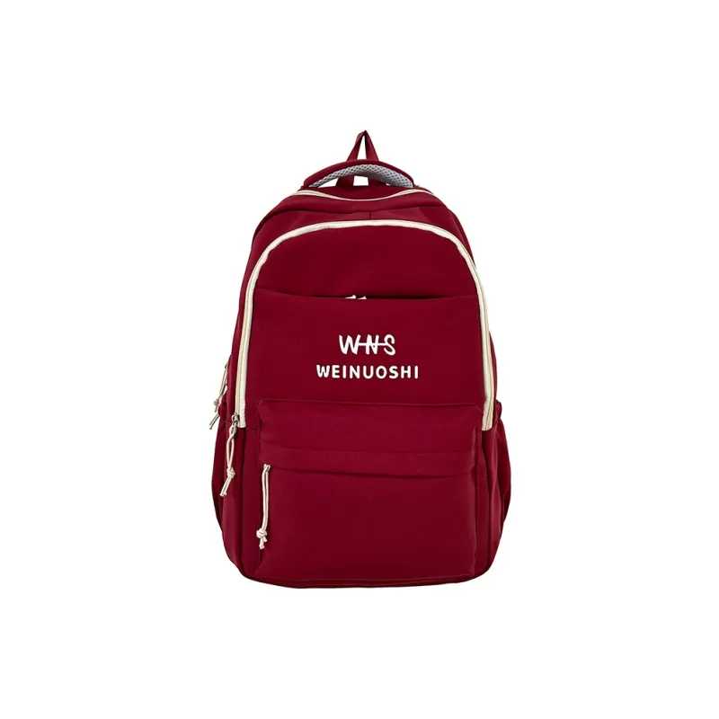 DCLOUD Nylon Backpack Regular Women's White & Red/Blue/Red/Black-10