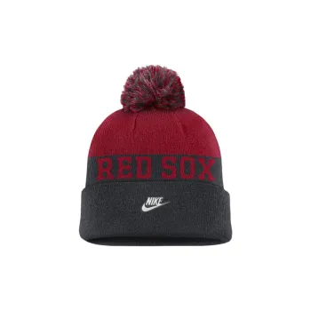 Nike Boston Red Sox Rewind Peak Men's Nike Mlb Cuffed Pom Beanie
