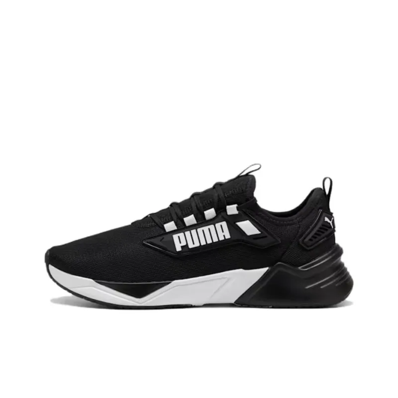 PUMA Retaliate Anti Slip Wear Resistant Low Top Casual Running Shoes Unisex Black-0
