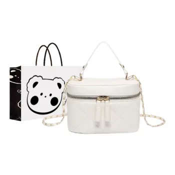 NX DOUGHNUT PU Handbag Regular Women's White