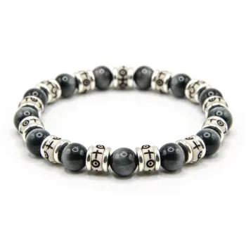 DRAGON-LI Hawk's Eye Stone Bracelets Unisex
