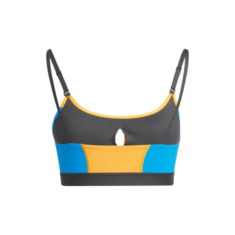 Adidas AEROIMPACT TRAINING BRA Sports Underwear Women's Orange/Yellow Bright Blue Carbon Black-1