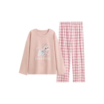 FENTENG Pajama Set Women's Dusty Pink