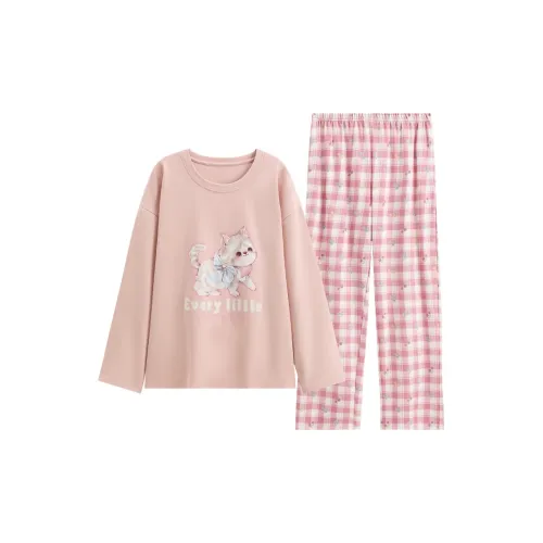 FENTENG Pajama Set Women's Dusty Pink