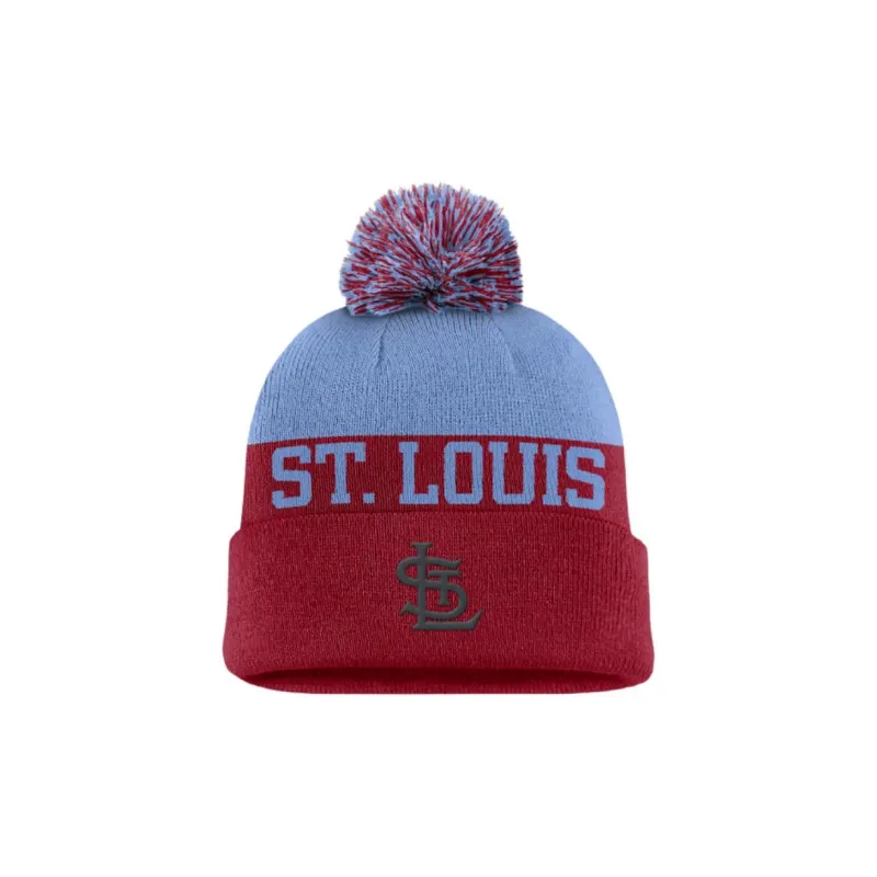 Nike St. Louis Cardinals Rewind Peak Men's Nike Mlb Cuffed Pom Beanie-1