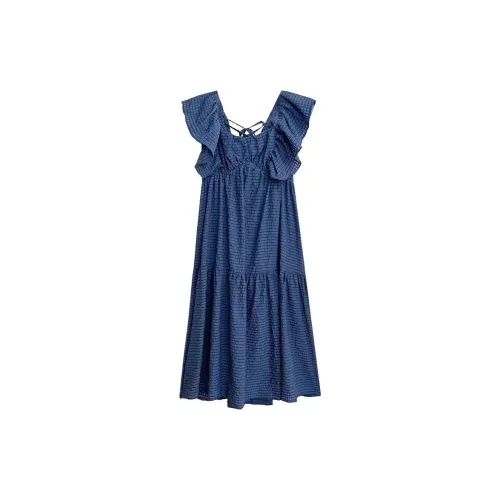 ABCMININ Short-Sleeved Dresses Women's Blue