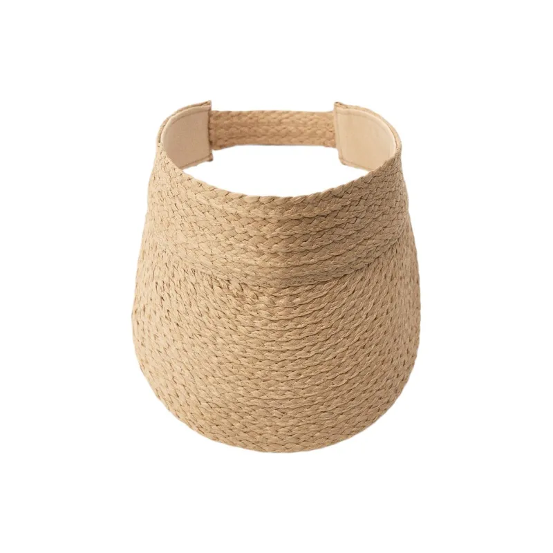 ZARA Paper Pulp Sun Protection Hats Women's Brown-0